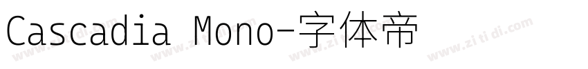 Cascadia Mono字体转换